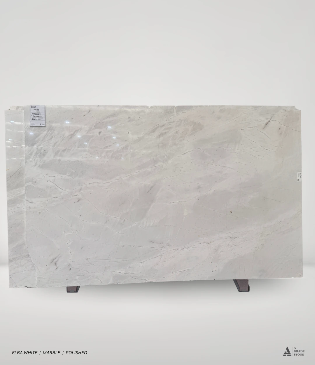 elba white marble polished