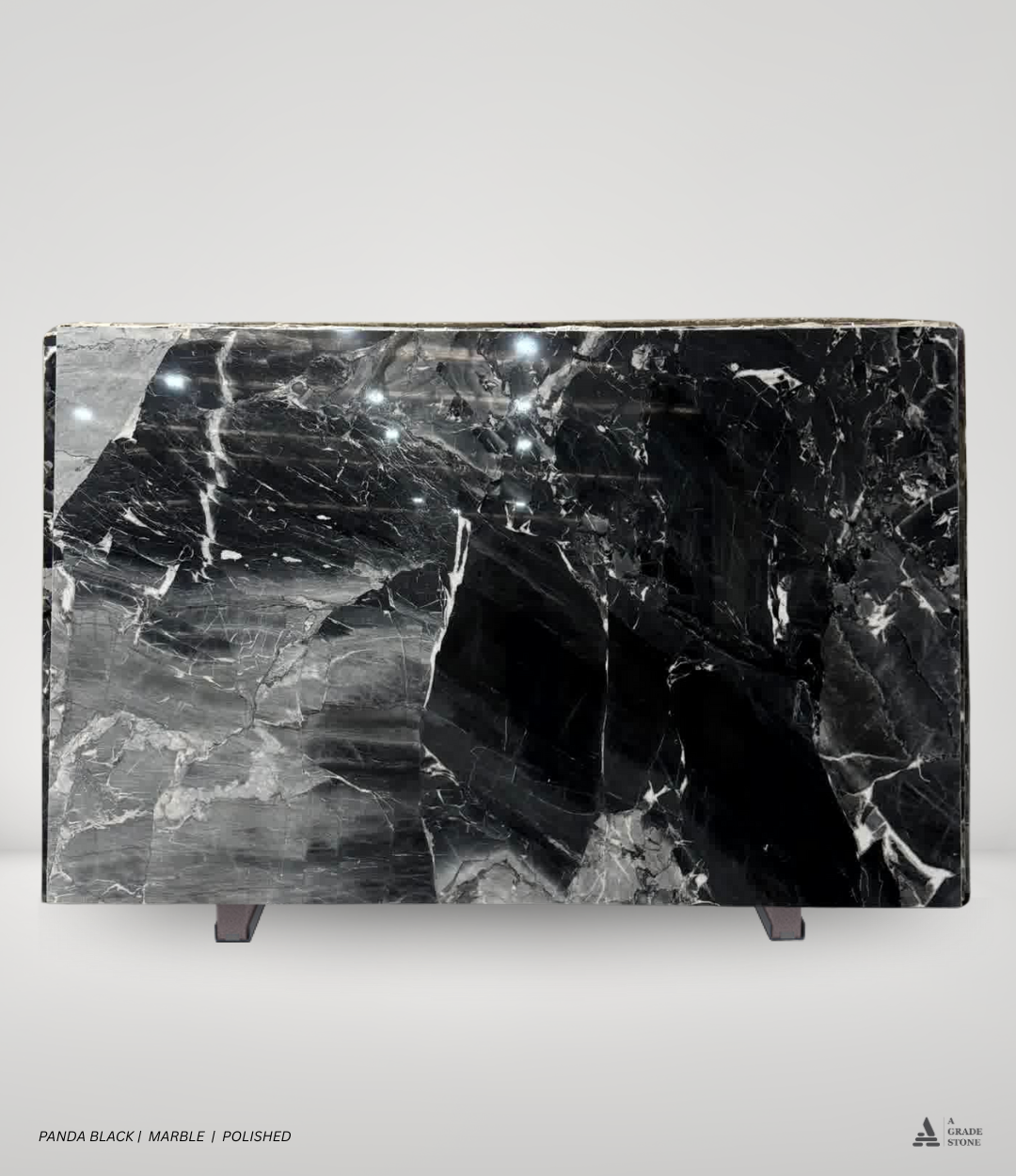 panda black marble polished