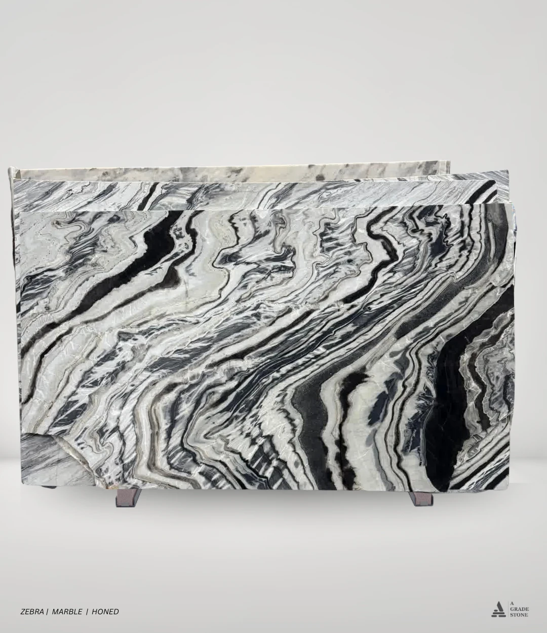 zebra marble honed