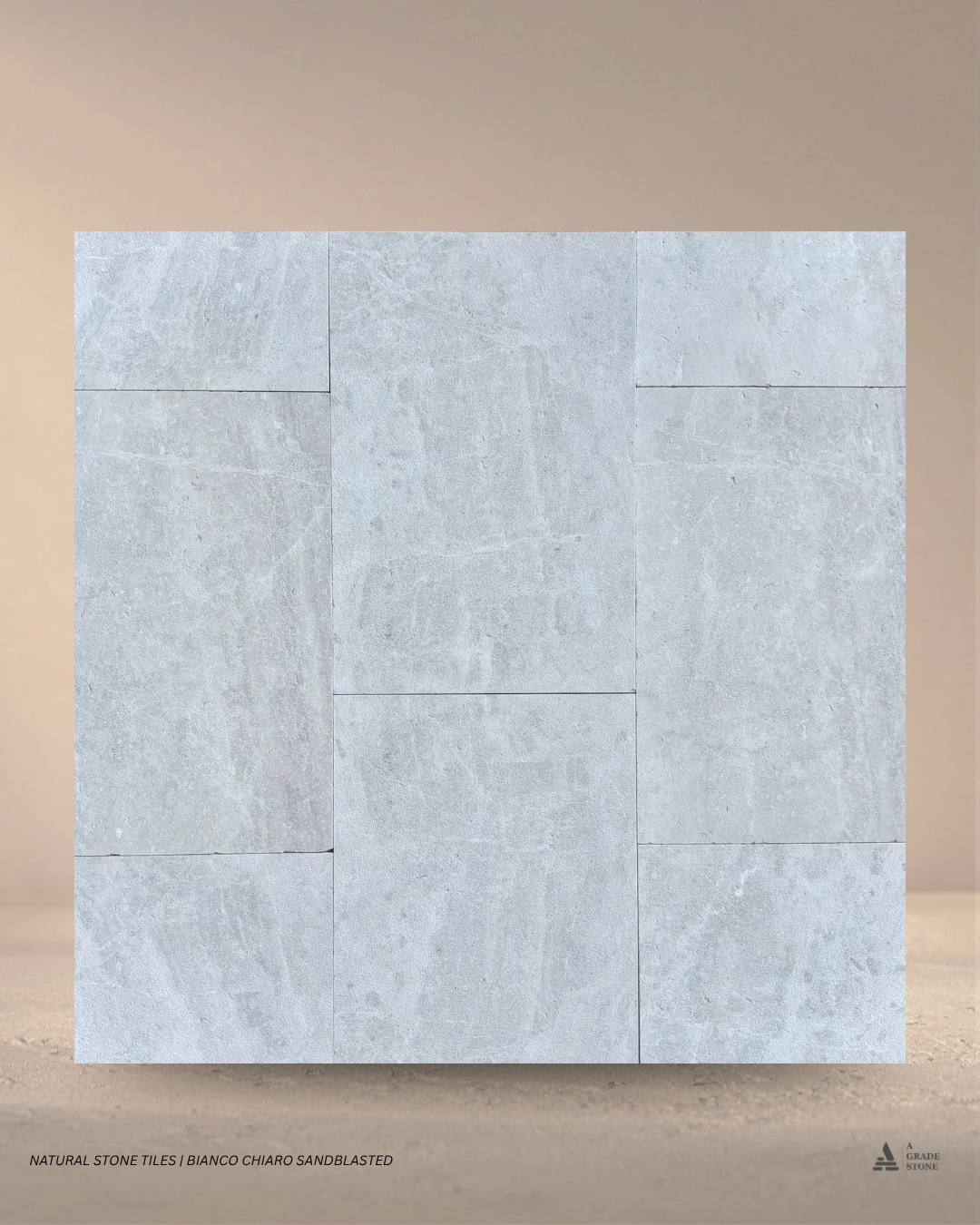 bianca chiaro sandblasted marble