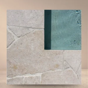 classic travertine crazy pave raw cut