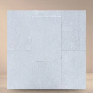 pearl grey tumbled & sandblasted marble